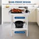 thumbnail image 2 of Yeshouse mesa de soporte para parrilla de acero inoxidable con certificación NSF, capacidad de 181 kg, patas ajustables y deflector de borde de 5 cm, ideal para equipos de restaurantes y hoteles, 2 of 7