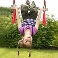 thumbnail image 5 of Monkey Bar Set, Trapeze Bar Swing Set with Hanging Bar Rings, Heavy Duty Carabiner for Secure Attachment, Indoor Outdoor Use, Suitable for All Ages, 5 of 5