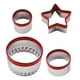thumbnail image 1 of 4 Uds cortador de Fondant cortador de galletas reutilizable cortadores de galletas DIY cortadores de galletas para hornear galletas sándwiches pasteles, 1 of 5