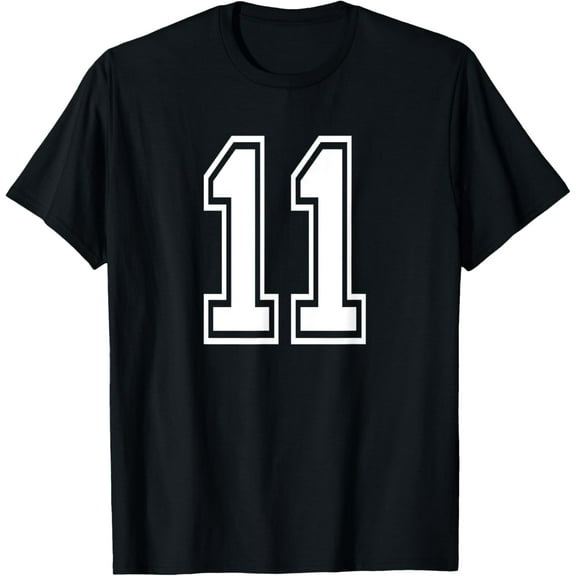 t-shirt Number 11 Birthday Gift Sports Player Team Numbered Jersey t-shirt mens t shirt，black，women，funny，misfits，men，journey