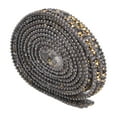 thumbnail image 3 of Rhinestones Banding, Easy Fixing Rhinestone Trim Pretty Design 1cm Width With Glue For DIY Gold,Transparent Gray, 3 of 8
