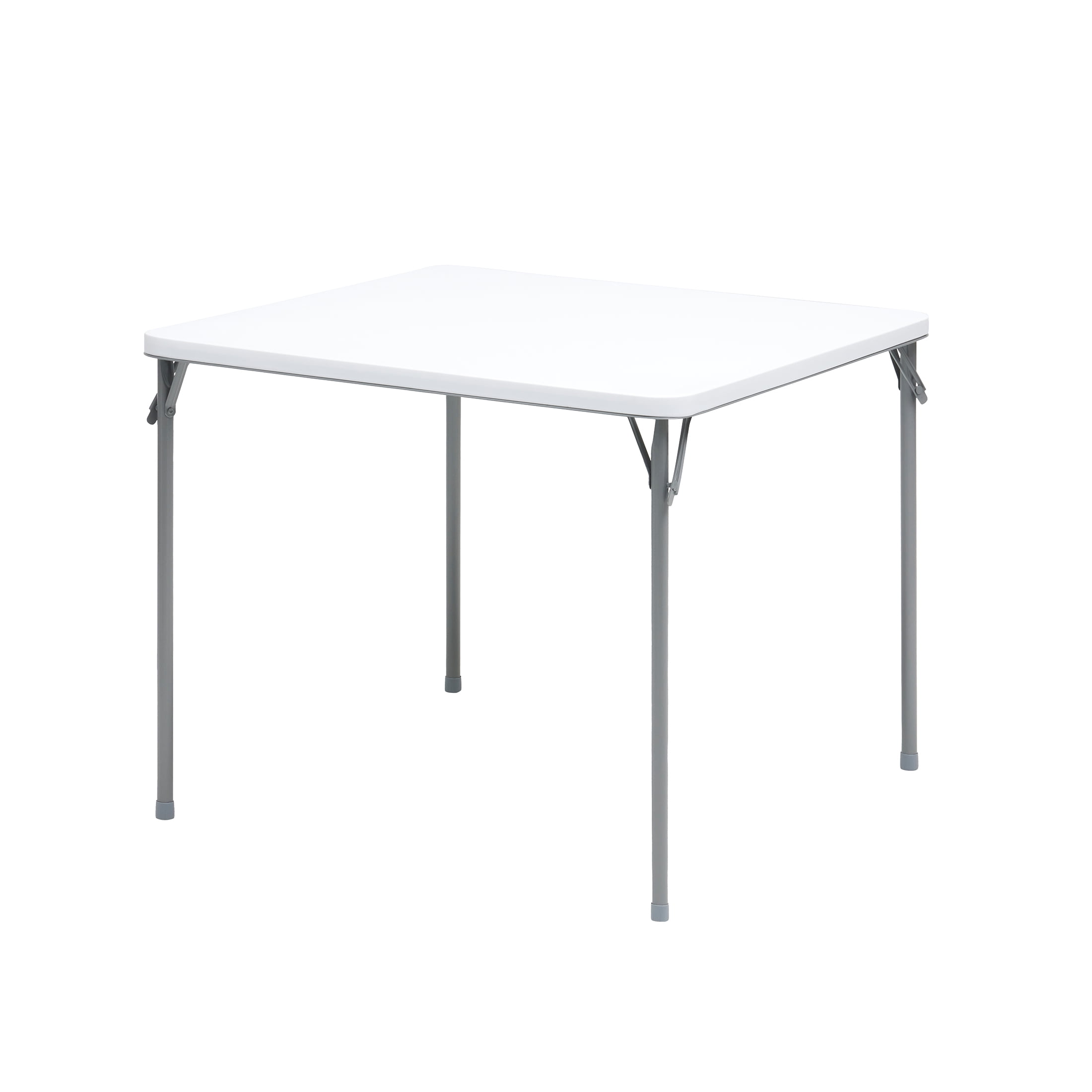 (2 pack) Mainstays 34 in Square Folding Card Table, White