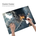 thumbnail image 2 of 500 Piece WWII Air Combat Jigsaw Puzzle For Adults – Intense Fighter Plane Battle Scene, Challenging Brain Exercise, Relaxing Game, Ideal Gift, Wall Art Decor, 2 of 7