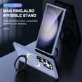 thumbnail image 2 of Rotatable Magnetic Ring Stand for Samsung Galaxy S25 Case, Compatible with MagSafe, Military Drop Protection, Shockproof Matte Translucent Case for Samsung Galaxy S25 Cover, Blue, 2 of 6