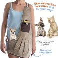 thumbnail image 4 of Mascretta Mochila Transportadora para Perros. Sling Pet para Perros y Gatos para Paseos o Viajes Mascretta  Mochila para Mascotas, 4 of 7