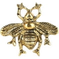 thumbnail image 2 of Perilla Home Set of 6 Bee Knobs Decorative Knobs for Home Kitchen Cabinet Hardware Cupboard Glass Door Dresser Wardrobe and Drawer Pulls (Brass), 2 of 8