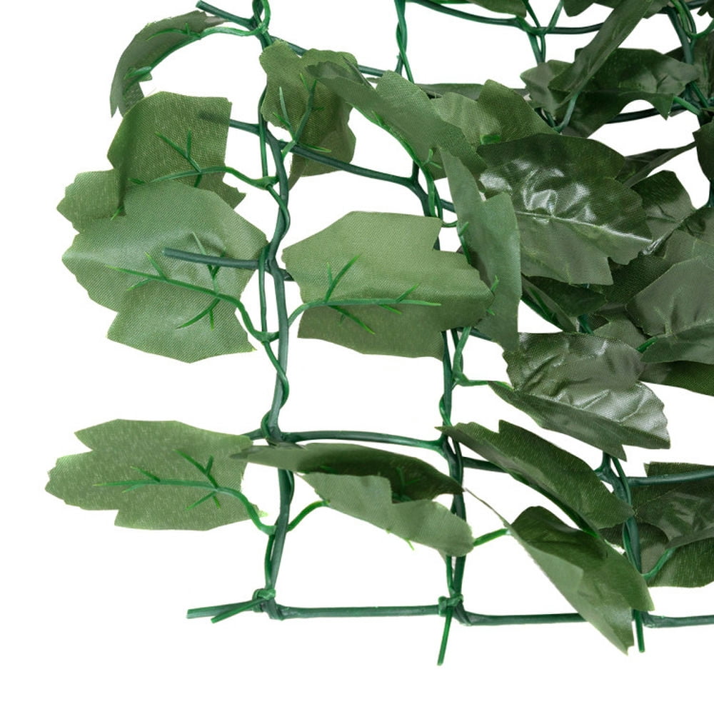Spaco 40 x 95 inch Faux Ivy Leaf Decorative Privacy Fence, Privacy Fence with Tightly Attached Leaves, Simulated Green Vine Privacy Fence for Indoor and Outdoor, Green