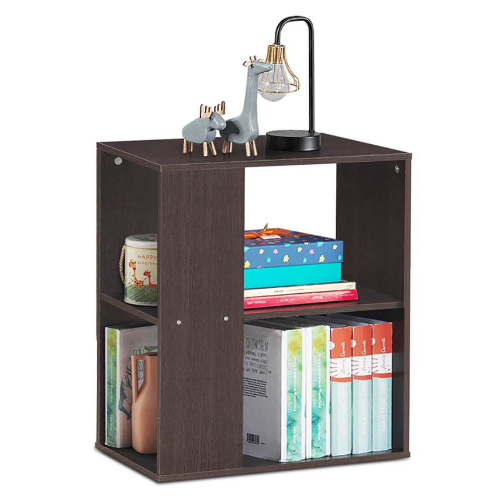 Finihen End Side Table, Rectangular Nightstand, 2-Tier Side End Table with Storage Shelves, for Living Room, Bedroom, Brown Finihen End Side Table, Rectangular Nightstand, 2-Tier Side End Table with Storage Shelves, for Living Room, Bedroom, Brown
