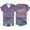 Purple, variant on Womens Blouses Summer Letter Graphic Short Sleeve V Neck Relaxed Fit Ladies Tees