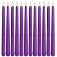 thumbnail image 1 of 12Pcs Led Taper Candles Purple Yellow For Home Decoration Parties Birthdays Holiday Decorations, 1 of 8