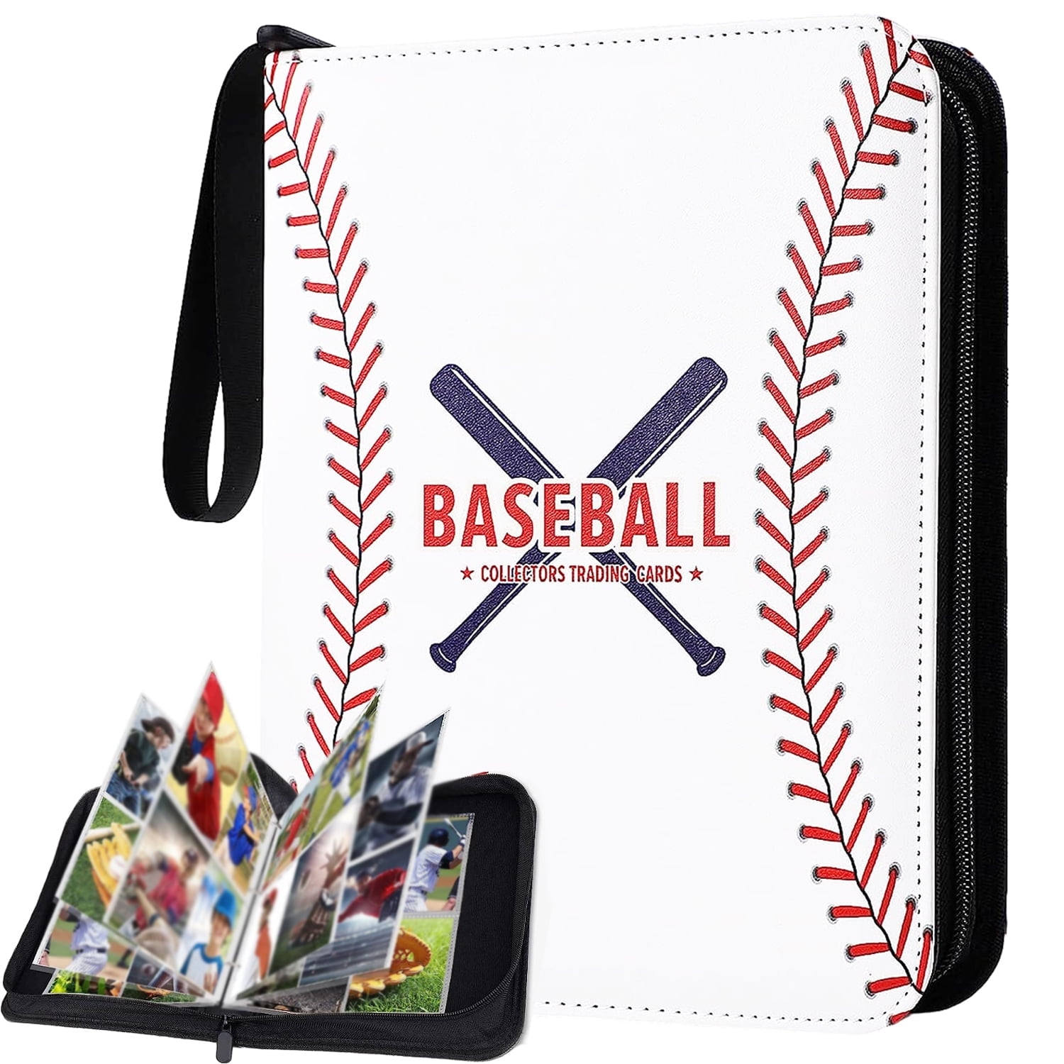 400 Card Holder Sports Binder: 4 Pocket Trading Cards Album with Protection  Case - Walmart.com