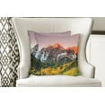 thumbnail image 4 of Ambesonne Colorful Throw Pillow Cover 2 Pack, America Mountain Peaks, 20", Multicolor, 4 of 6