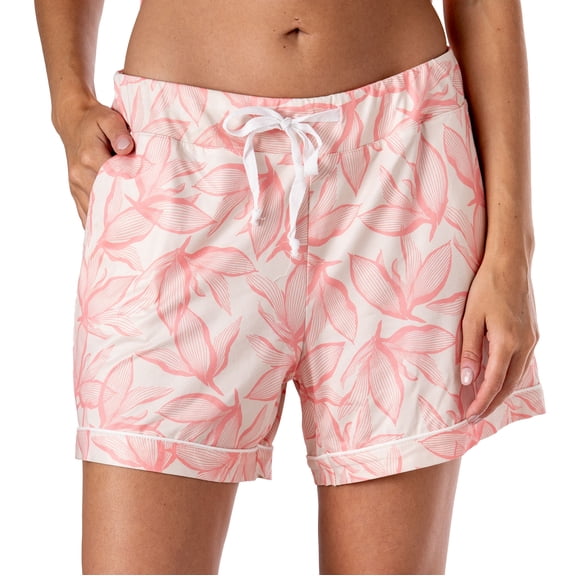 Hello Mello Breezy Does It Soft Lounge Pajama Shorts, Petal Pusher (Women's)