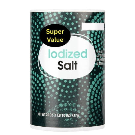 SUPER VALUE Iodized Salt, 26 oz