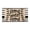 Leafy Home Sweet Home with Striped Rug, variant on A1HC Coir Welcome Mat and Black & White Striped Cotton Rug Combo Set, 24"x36" & 24"x51", Hand-Woven Washable Entryway Décor