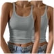 thumbnail image 2 of Puntoco Camisola de cuello cuadrado para mujer, sexy y de moda, con cuello redondo, color sólido, ajustada, 2 of 5