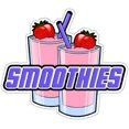 thumbnail image 1 of Smoothies Concession Decal Drink Fruit Smoothie Sign, 1 of 1
