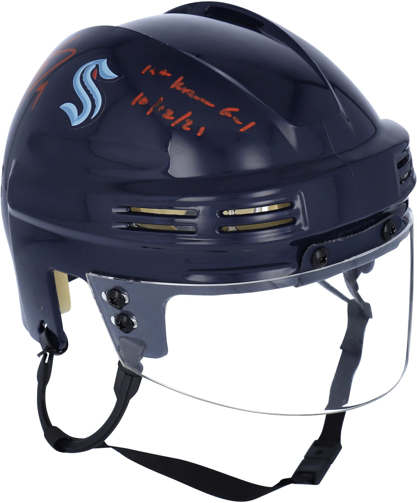 Ryan Donato Seattle Kraken Autographed Navy Mini Helmet with "1st Kraken  Goal 10/12/16" Inscription - Fanatics Authentic Certified - Walmart.com
