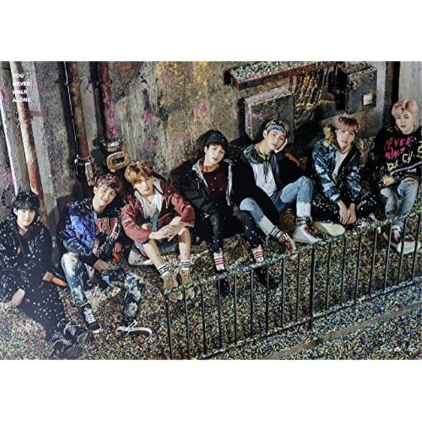 Bighit Entertainment Bts Bangtan Boys You Never Walk Alone Right Ver Official Poster 23 2 X 16 5 Inches Walmart Com Walmart Com