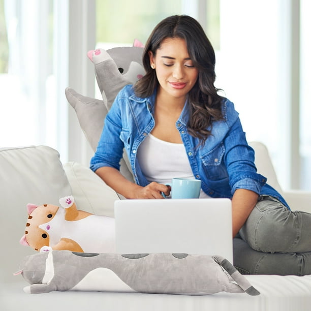 Peluche Mignonne Panda Long - Coussin Corps Doux 80cm - Oreiller Canapé Cadeau Enfant