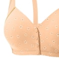 thumbnail image 3 of Gytharion Front Button Plus Size Bras for Women Wireless Push-up Bras Breathable Adjustable Everyday Bra,36B/C-46B/C, 3 of 4