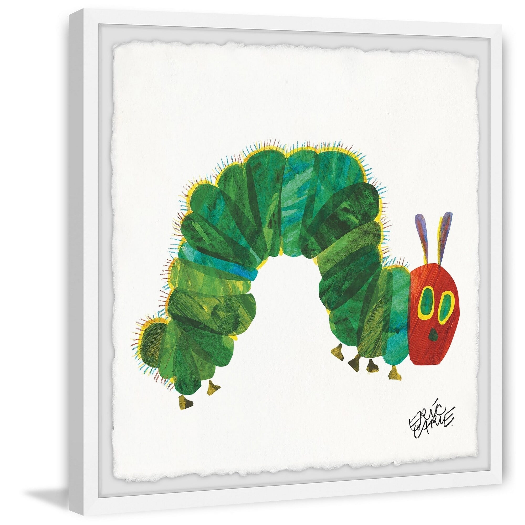 Marmont Hill Caterpillar Crawl by Eric Carle Framed Wall Art, 12" x 12"