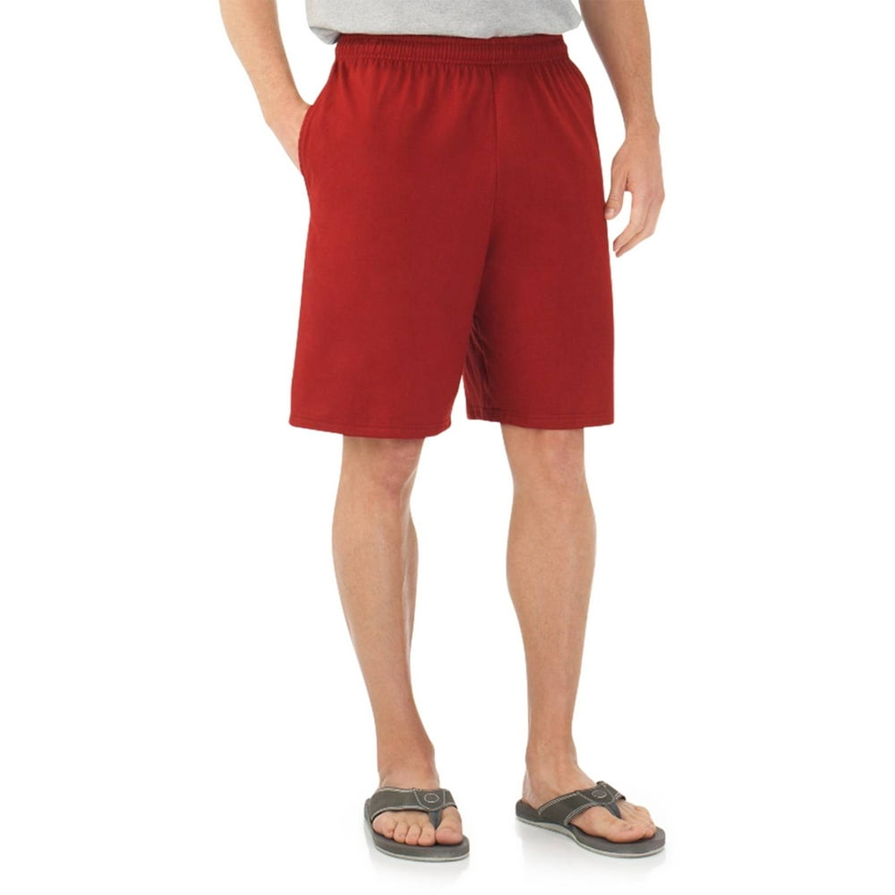Fruit of the Loom - Big Men's Jersey Shorts with Side Pockets - Walmart ...