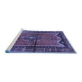 thumbnail image 2 of Ahgly Company Machine Washable Indoor Rectangle Persian Blue Traditional Area Rugs, 8' x 10', 2 of 4