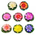 thumbnail image 1 of Forzero 8 Packs 10CM Simulation Lily Fake Flower Pool Fish Tank Decoration Simulation Flower Water Lily Fake Lily, 1 of 6