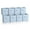 Pastel Blue, variant on Sorbus Foldable Cube Storage Bins with Handles, Black, 8 Pack