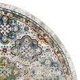 thumbnail image 5 of SAFAVIEH Aria Cian Geometric Floral Area Rug, Beige/Multi, 6'5" x 6'5" Round, 5 of 7