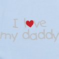 thumbnail image 2 of CafePress - I Love My Daddy Infant Bodysuit - Baby Light Bodysuit, Size Newborn - 24 Months, 2 of 4