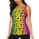 thumbnail image 1 of Balery Animal Paw Rainbow Camiseta sin mangas estampada ligera para mujer, tops de entrenamiento sin mangas, camisetas de yoga transpirables de secado rápido.-Medium, 1 of 7
