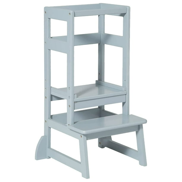 SDADI Adjustable Height Kitchen Step Stool Kids Learning Stool