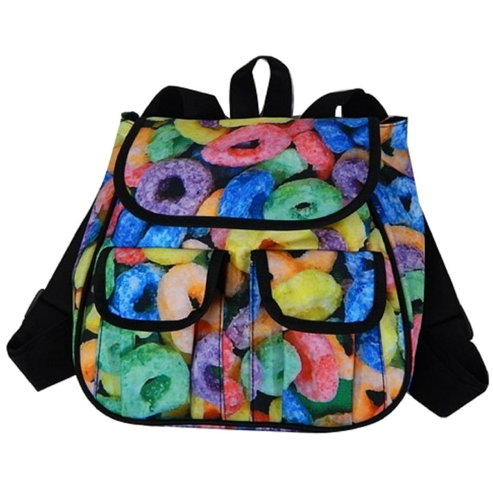 Top Trenz Rainbow Cereal Themed Mini Backpack
