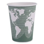 Eco-Products EP-BHC12-WAPK 12 oz. World Art Renewable and Compostable Hot Cups - Gray (50/Pack)