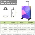 thumbnail image 4 of Stretch Luggage Cover M(22-24in)– Elastic Travel Suitcase Protector with Handle Openings & Bottom Closure, Washable Polyester Spandex Suitcases Cover, Neon Light Print, 4 of 5
