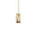 thumbnail image 3 of SZUL Women's Lab Grown 1 Carat Trillion Shaped Bezel Set Diamond Solitaire Pendant in 14K Yellow Gold, 3 of 7
