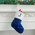 thumbnail image 2 of Odeerbi Family Initial Christmas Stocking Knit Xmas Socks Decoration Christmas Letter Solid Wool Stocking Pendant Christmas Decorations Gift Bag Socks Blue, 2 of 4