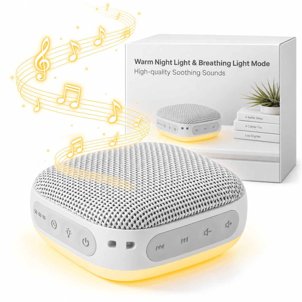 DTIRD White Noise Machine,20 Soothing Sound Machine for Baby & Adults,Sleep Aid & Focus Therapy, Night Light, Timer, Memory & Headphone Compatible ,Ideal for Home, Office & Travel