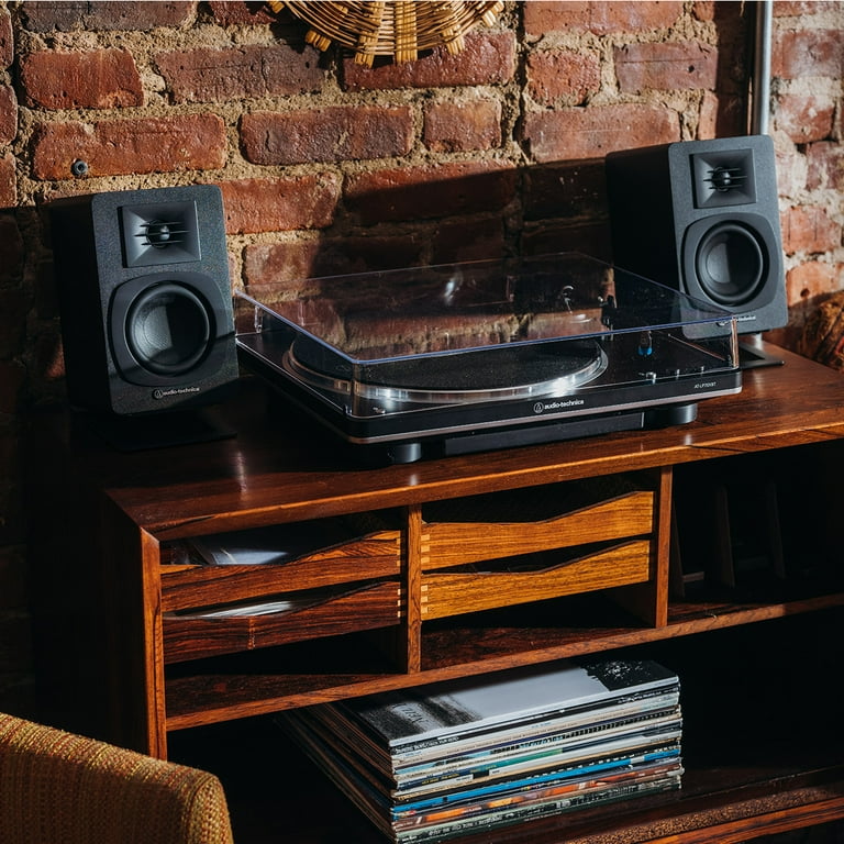 Audio-Technica AT-SP3X Powered Bookshelf Speakers - Pair (Black