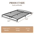 thumbnail image 1 of GloryStar 6 Inch Heavy Duty Metal Platform Bed Frame, Mattress Foundation with Steel Slat Support, No Box Spring Needed, 1 of 9