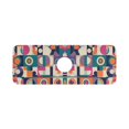 thumbnail image 7 of Yayeee Faucet Mat for Kitchen Sink 14.7" Diatomite Long Splash Guard Pad, Orange Geometric, 7 of 7