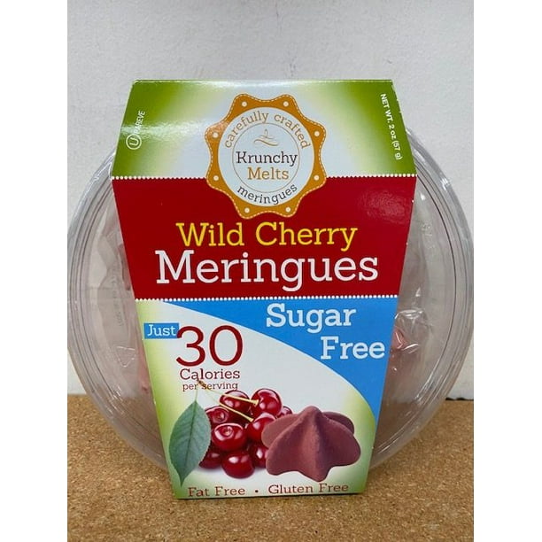 Krunchy Melts Sugar Free Cookies 2oz. Wild Cherry Meringues