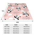 thumbnail image 3 of Cauagu Panda Flying in the Sky Between Clouds and Star Pattern Flannel Bed Blankets,Fleece Blanket Comfortable Air Conditioning Blanket for Sofa Bed Travel Couch & Living Room -60"x50", 3 of 8
