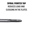 thumbnail image 2 of Tap Drill America, m8 x 1.25, acero de alta velocidad, 2 ranuras, punta en espiral, serie DWT, 2 of 6