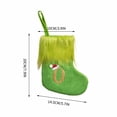 thumbnail image 2 of Xihbxyly Medias Navideñas de Punto, Diseño de Tela Verde, Nombre Personalizado (Diy), Decoración Del Hogar, Porta Regalos Festivos, Adornos para Repisa de Chimenea, Juego de 1, 2 of 5