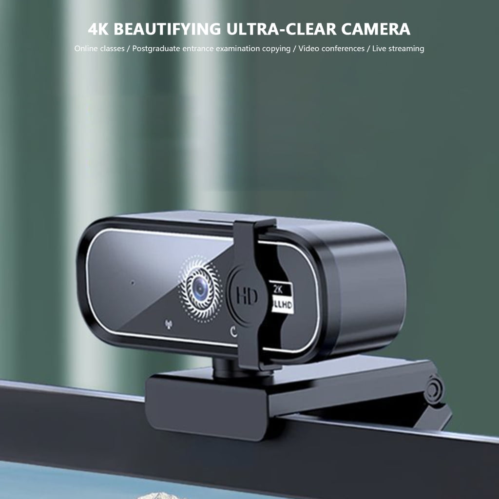 Outlet And Play 720P Webcam Privacy Protect Toss Cover Constructed In Micr 30FPS Video Seize For Online Classes Remote W