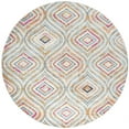 thumbnail image 3 of Bliss Rug Ogee Contemporary Geometric Round Rug for Living Room, Dining Room | Colorful, 5'3''Round, 3 of 5