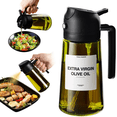 thumbnail image 6 of YOSANG 16oz/470ml Olive Oil Dispenser Bottle,Light-Blocking Glass Blocks UV Rays&Preserves Flavor,Dual-Use Spray&Oil Pot,Free Light-Proof Label,Splash Proof,Suitable For Kitchen,& Outdoor Cooking, 6 of 10